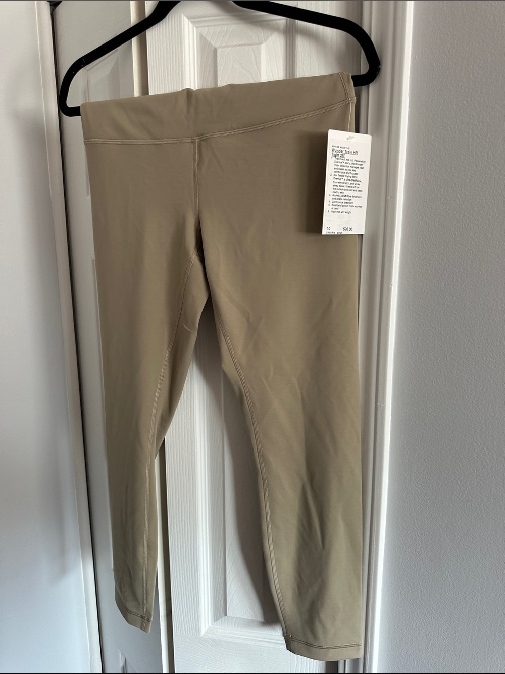 Lululemon wunder train 25 inch size 10